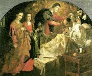 Francisco de Zurbaran miraculous cure of the blessed reginaud of orleaans oil